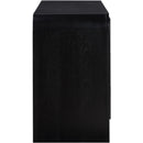  Color_Black -- Meridian Fluted 6 Drawer Dresser IMAGE 7