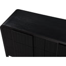  Color_Black -- Meridian Fluted 6 Drawer Dresser IMAGE 9
