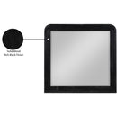  Meridian Fluted Black Solid Wood And Oak Veneer Mirror IMAGE 6