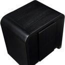  Color_Black -- Meridian Fluted 2 Drawer Nightstand IMAGE 7