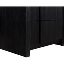  Color_Black -- Meridian Fluted 2 Drawer Nightstand IMAGE 8