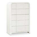 Meridian Fluted Cream Chest IMAGE 1