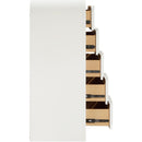  Color_Cream -- Fluted Cream Solid Wood And Oak Veneer Chest IMAGE 4