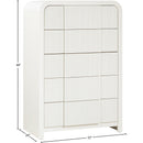 Meridian Fluted Cream Chest IMAGE 9