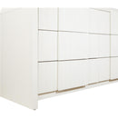  Color_Cream -- Fluted Cream Solid Wood And Oak Veneer Dresser IMAGE 10