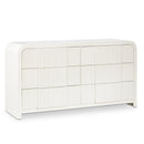 Meridian Fluted Cream Dresser IMAGE 1