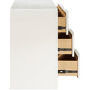  Color_Cream -- Fluted Cream Solid Wood And Oak Veneer Dresser IMAGE 6