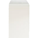  Color_Cream -- Fluted Cream Solid Wood And Oak Veneer Dresser IMAGE 7