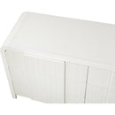  Color_Cream -- Fluted Cream Solid Wood And Oak Veneer Dresser IMAGE 9
