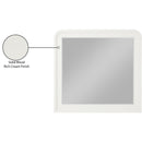  Meridian Fluted Cream Solid Wood And Oak Veneer Mirror IMAGE 6