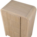  Color_Natural -- Fluted Natural Solid Wood And Oak Veneer Chest IMAGE 7