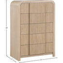  Color_Natural -- Fluted Natural Solid Wood And Oak Veneer Chest IMAGE 9