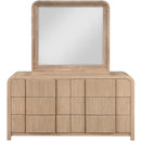  Color_Natural -- Fluted Natural Solid Wood And Oak Veneer Dresser IMAGE 4
