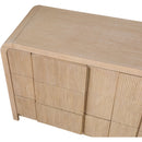  Color_Natural -- Fluted Natural Solid Wood And Oak Veneer Dresser IMAGE 9