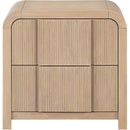 Meridian Fluted Natural Night Stand IMAGE 3