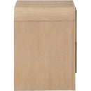 Meridian Fluted Natural Night Stand IMAGE 5