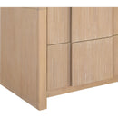  Color_Natural -- Fluted Natural Solid Wood And Oak Veneer Nightstand IMAGE 8