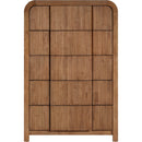 Meridian Fluted Walnut Chest IMAGE 3