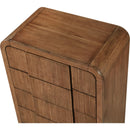  Color_Walnut -- Fluted Walnut Solid Wood And Oak Veneer Chest IMAGE 7