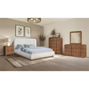 Meridian Fluted Walnut Dresser IMAGE 13