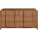  Color_Walnut -- Fluted Walnut Solid Wood And Oak Veneer Dresser IMAGE 3