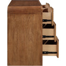  Color_Walnut -- Fluted Walnut Solid Wood And Oak Veneer Dresser IMAGE 6