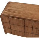  Color_Walnut -- Fluted Walnut Solid Wood And Oak Veneer Dresser IMAGE 9