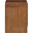 Meridian Fluted Walnut Night Stand IMAGE 5