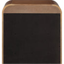  Color_Walnut -- Fluted Walnut Solid Wood And Oak Veneer Nightstand IMAGE 6