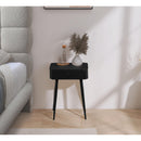  Color_Matte Black -- Meridian Rylan 1 Drawer Nightstand IMAGE 2