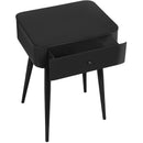  Color_Matte Black -- Meridian Rylan 1 Drawer Nightstand IMAGE 4