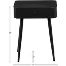  Color_Matte Black -- Meridian Rylan 1 Drawer Nightstand IMAGE 5