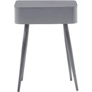  Color_Grey -- Rylan Grey Iron Nightstand IMAGE 3
