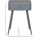  Color_Grey -- Rylan Grey Iron Nightstand IMAGE 5