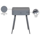  Color_Grey -- Rylan Grey Iron Nightstand IMAGE 6