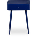  Color_Navy -- Rylan Navy Iron Nightstand IMAGE 1