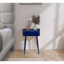  Color_Navy -- Rylan Navy Iron Nightstand IMAGE 2