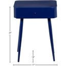  Color_Navy -- Rylan Navy Iron Nightstand IMAGE 5