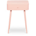  Color_Pink -- Rylan Pink Iron Nightstand IMAGE 1