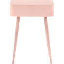  Color_Pink -- Rylan Pink Iron Nightstand IMAGE 3