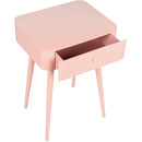  Color_Pink -- Rylan Pink Iron Nightstand IMAGE 4