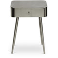  Color_Brushed Silver -- Rylan Silver Iron Nightstand IMAGE 1