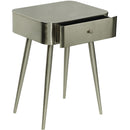 Color_Brushed Silver -- Rylan Silver Iron Nightstand IMAGE 4