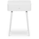  Color_White -- Rylan White Iron Nightstand IMAGE 1