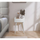  Color_White -- Rylan White Iron Nightstand IMAGE 2