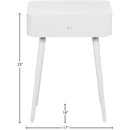  Color_White -- Rylan White Iron Nightstand IMAGE 5