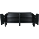  Meridian Casablanca Black Solid Wood And Oak Veneer Sideboard / Buffet IMAGE 5