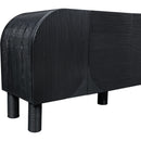  Meridian Casablanca Black Solid Wood And Oak Veneer Sideboard / Buffet IMAGE 6