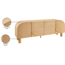  Meridian Casablanca Oak Solid Wood And Oak Veneer Sideboard / Buffet IMAGE 10