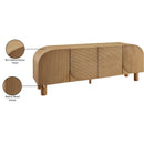  Meridian Casablanca Walnut Solid Wood And Oak Veneer Sideboard / Buffet IMAGE 10